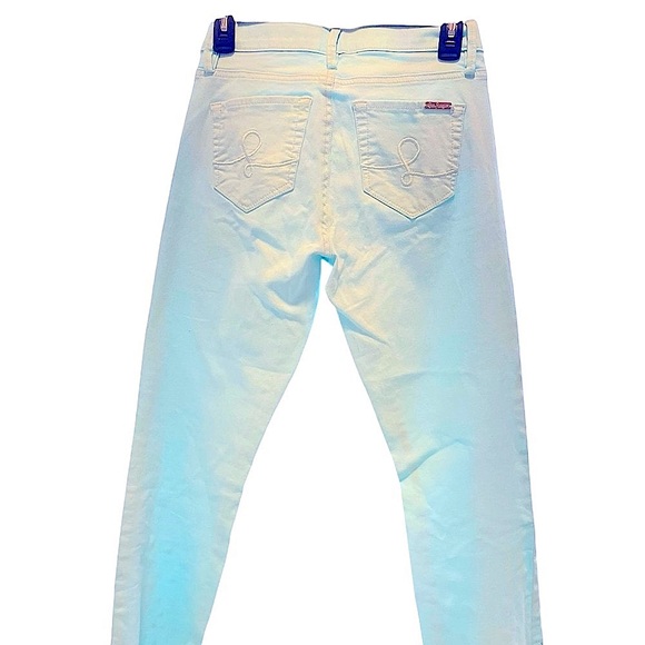 Lilly Pulitzer Jean - South Ocean Crop Jean Capri Flare - Size 4 - Picture 2 of 12